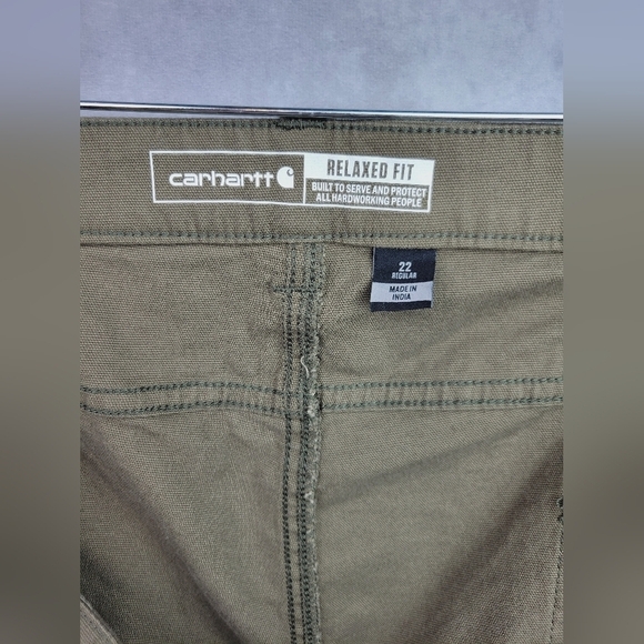 Carhartt Canvas Work Pant - Relaxed Fit - RUGGED FLEX® Women's double front pant - Picture 9 of 13